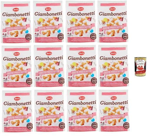Doria Giambonetti Prosciutto, Herzhafter, im Ofen gebackener Schinkengeschmack, 12x 320 g + Italian Gourmet polpa 400g Doria Giambonetti Prosciutto, Herzhafter, im Ofen gebackener Schinkengeschmack, 12x 320 g + Italian Gourmet polpa 400g von Italian Gourmet E.R.