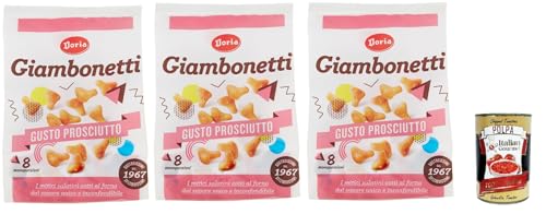 Doria Giambonetti Prosciutto, Herzhafter, im Ofen gebackener Schinkengeschmack, 3x 320 g + Italian Gourmet polpa 400g Doria Giambonetti Prosciutto, Herzhafter, im Ofen gebackener Schinkengeschmack, 3x 320 g + Italian Gourmet polpa 400g von Italian Gourmet E.R.