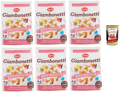 Doria Giambonetti Prosciutto, Herzhafter, im Ofen gebackener Schinkengeschmack, 6x 320 g + Italian Gourmet polpa 400g Doria Giambonetti Prosciutto, Herzhafter, im Ofen gebackener Schinkengeschmack, 6x 320 g + Italian Gourmet polpa 400g von Italian Gourmet E.R.