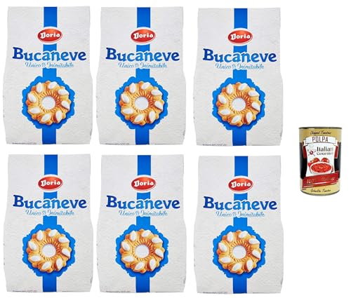 Doria Kekse Bucaneve Butterkeks kekse mit Zucker 6x 400g cookies biscuits snack + Italian Gourmet polpa 400g Doria Kekse Bucaneve Butterkeks kekse mit Zucker 6x 400g cookies biscuits snack + Italian Gourmet polpa 400g von Italian Gourmet E.R.