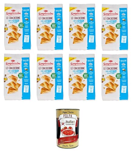 Doria Semplicissimi le Crackerine Chips di Pane Pita con Sale Marino Pita Bread Crackerine Chips mit Meersalz sind ganz einfach 8x90 g + Italian Gourmet Polpa di Pomodoro 400g Doria Semplicissimi le Crackerine Chips di Pane Pita con Sale Marino Pita Bread Crackerine Chips mit Meersalz sind ganz einfach 8x90 g + Italian Gourmet Polpa di Pomodoro 400g von Italian Gourmet E.R.