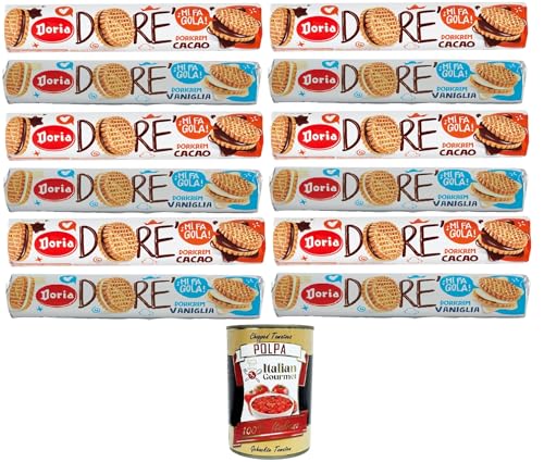 Doria - Testpaket Dorè Doricrem Gusto Cacao & Vaniglia Tubo Dorè Doricrem Kakaogeschmack und Vanillearoma Tube 12x150gr + Italian Gourmet polpa Doria - Testpaket Dorè Doricrem Gusto Cacao & Vaniglia Tubo Dorè Doricrem Kakaogeschmack und Vanillearoma Tube 12x150gr + Italian Gourmet polpa von Italian Gourmet E.R.