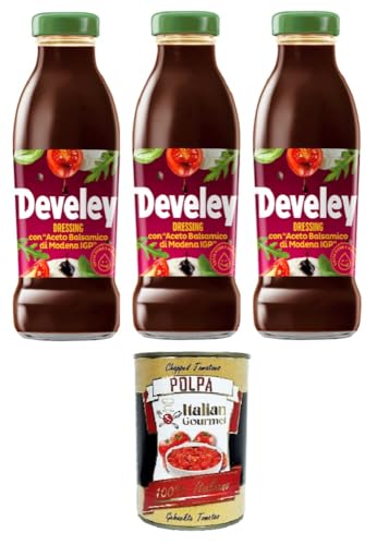 Dressing-Sauce-Dressing mit Balsamico-Essig aus Modena IGP 3x 230ml + Italian Gourmet polpa 400g Dressing-Sauce-Dressing mit Balsamico-Essig aus Modena IGP 3x 230ml + Italian Gourmet polpa 400g von Italian Gourmet E.R.