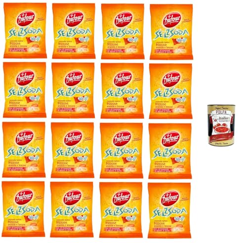 Dufour Selz Soda Funkelnde Bonbons mit Orangen- und Zitronenfüllung 16 x 150 g+ Italian Gourmet polpa 400g Dufour Selz Soda Funkelnde Bonbons mit Orangen- und Zitronenfüllung 16 x 150 g+ Italian Gourmet polpa 400g von Italian Gourmet E.R.