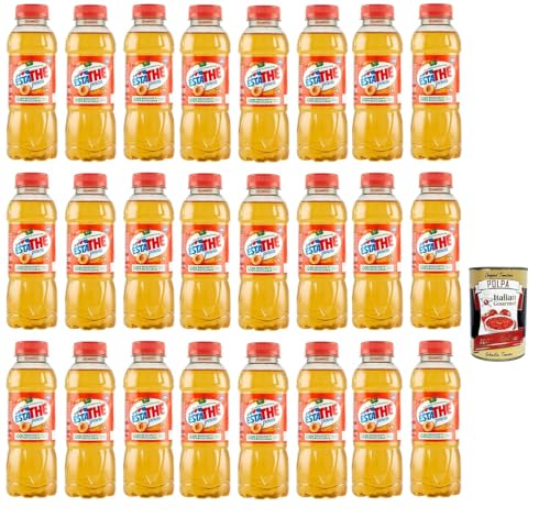 ESTATHE Eistee Pfirsich The' Pesca Einweg PET-Flasche 24x 400ml Tea The Erfrischungsgetränk, peach iced tea + Italian Gourmet polpa 400g ESTATHE Eistee Pfirsich The' Pesca Einweg PET-Flasche 24x 400ml Tea The Erfrischungsgetränk, peach iced tea + Italian Gourmet polpa 400g von Italian Gourmet E.R.