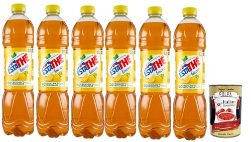 ESTATHE Eistee Zitrone, The' Limone Einweg PET-Flasche 6x 1,5l Tea The Erfrischungsgetränk, lemon iced tea + Italian Gourmet polpa 400g ESTATHE Eistee Zitrone, The' Limone Einweg PET-Flasche 6x 1,5l Tea The Erfrischungsgetränk, lemon iced tea + Italian Gourmet polpa 400g von Italian Gourmet E.R.