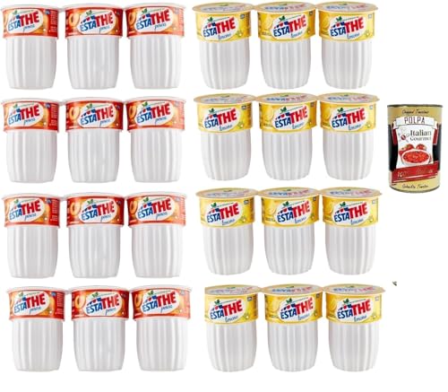 ESTATHE Testpaket, Eistee Pfirsich und Zitrone, The' Pesca e limone, Einweg PET-Flasche 24x 20cl Tea The Erfrischungsgetränk, iced tea + Italian Gourmet polpa 400g ESTATHE Testpaket, Eistee Pfirsich und Zitrone, The' Pesca e limone, Einweg PET-Flasche 24x 20cl Tea The Erfrischungsgetränk, iced tea + Italian Gourmet polpa 400g von Italian Gourmet E.R.