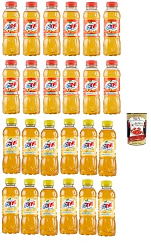 ESTATHE Testpaket, Eistee Pfirsich und Zitrone, The' Pesca e limone, Einweg PET-Flasche 24x 400ml Tea The Erfrischungsgetränk, iced tea + Italian Gourmet polpa 400g ESTATHE Testpaket, Eistee Pfirsich und Zitrone, The' Pesca e limone, Einweg PET-Flasche 24x 400ml Tea The Erfrischungsgetränk, iced tea + Italian Gourmet polpa 400g von Italian Gourmet E.R.