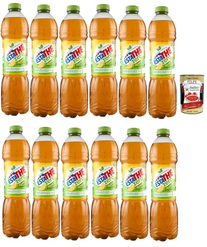 ESTATHE Thè Limone zero 12x 1,5Lt, Eistee The' Zitrone ohne Zucker PET Einweg, ice tea erfrischend, Ohne Konservierungsstoffe und künstliche Farbstoffe, no sugar tea + Italian Gourmet polpa 400g ESTATHE Thè Limone zero 12x 1,5Lt, Eistee The' Zitrone ohne Zucker PET Einweg, ice tea erfrischend, Ohne Konservierungsstoffe und künstliche Farbstoffe, no sugar tea + Italian Gourmet polpa 400g von Italian Gourmet E.R.