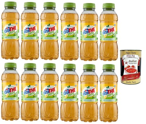 ESTATHE Thè Limone zero 12x 400ml, Eistee The' Zitrone ohne Zucker PET Einweg, ice tea erfrischend, Ohne Konservierungsstoffe und künstliche Farbstoffe, no sugar tea + Italian Gourmet polpa 400g ESTATHE Thè Limone zero 12x 400ml, Eistee The' Zitrone ohne Zucker PET Einweg, ice tea erfrischend, Ohne Konservierungsstoffe und künstliche Farbstoffe, no sugar tea + Italian Gourmet polpa 400g von Italian Gourmet E.R.