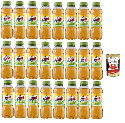 ESTATHE Thè Limone zero 24x 400ml, Eistee The' Zitrone ohne Zucker PET Einweg, ice tea erfrischend, Ohne Konservierungsstoffe und künstliche Farbstoffe, no sugar tea + Italian Gourmet polpa 400g ESTATHE Thè Limone zero 24x 400ml, Eistee The' Zitrone ohne Zucker PET Einweg, ice tea erfrischend, Ohne Konservierungsstoffe und künstliche Farbstoffe, no sugar tea + Italian Gourmet polpa 400g von Italian Gourmet E.R.