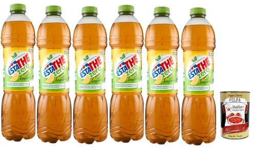 ESTATHE Thè Limone zero 6x 1,5Lt, Eistee The' Zitrone ohne Zucker PET Einweg, ice tea erfrischend, Ohne Konservierungsstoffe und künstliche Farbstoffe, no sugar tea + Italian Gourmet polpa 400g ESTATHE Thè Limone zero 6x 1,5Lt, Eistee The' Zitrone ohne Zucker PET Einweg, ice tea erfrischend, Ohne Konservierungsstoffe und künstliche Farbstoffe, no sugar tea + Italian Gourmet polpa 400g von Italian Gourmet E.R.