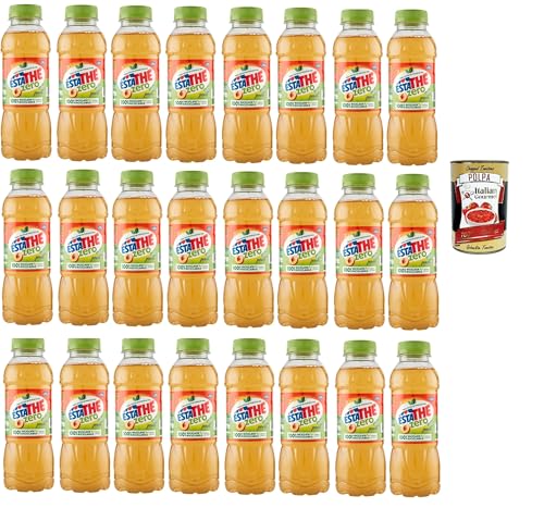 ESTATHE Thè Pesca zero 24x 400ml, Eistee The' Pfirsich ohne Zucker PET Einweg, ice tea erfrischend, Ohne Konservierungsstoffe und künstliche Farbstoffe, no sugar tea + Italian Gourmet polpa 400g ESTATHE Thè Pesca zero 24x 400ml, Eistee The' Pfirsich ohne Zucker PET Einweg, ice tea erfrischend, Ohne Konservierungsstoffe und künstliche Farbstoffe, no sugar tea + Italian Gourmet polpa 400g von Italian Gourmet E.R.