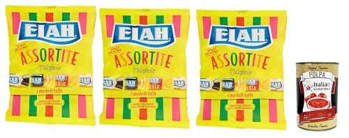 Elah Assortite Toffee La caramella classica Mou , Die Italienisch Klassische Milch Mou Süßigkeiten, bonbons lollies, 3x 150 g + Italian Gourmet polpa 400g Elah Assortite Toffee La caramella classica Mou , Die Italienisch Klassische Milch Mou Süßigkeiten, bonbons lollies, 3x 150 g + Italian Gourmet polpa 400g von Italian Gourmet E.R.