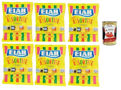 Elah Assortite Toffee La caramella classica Mou , Die Italienisch Klassische Milch Mou Süßigkeiten, bonbons lollies, 6x 150 g + Italian Gourmet polpa 400g Elah Assortite Toffee La caramella classica Mou , Die Italienisch Klassische Milch Mou Süßigkeiten, bonbons lollies, 6x 150 g + Italian Gourmet polpa 400g von Italian Gourmet E.R.
