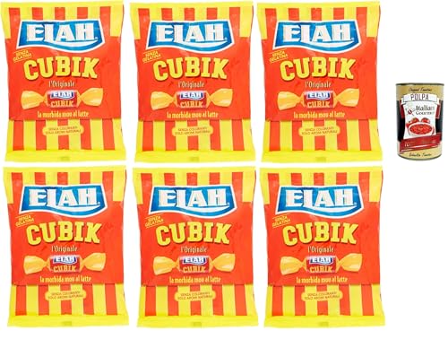 Elah Cubik Toffee La caramella classica Mou al latte, Die Italienisch Klassische Milch Mou Süßigkeiten, bonbons lollies, 6x 150 g + Italian Gourmet polpa 400g Elah Cubik Toffee La caramella classica Mou al latte, Die Italienisch Klassische Milch Mou Süßigkeiten, bonbons lollies, 6x 150 g + Italian Gourmet polpa 400g von Italian Gourmet E.R.
