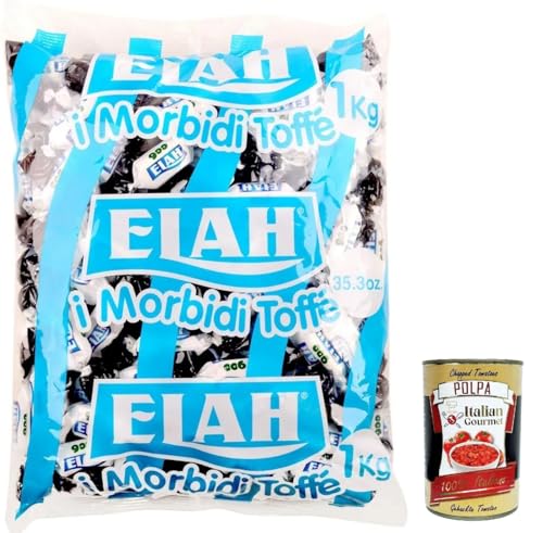 Elah Mentaliqurizia, novecento, caramella Toffee Süßigkeiten, Pyperite Mint und Lakritze, bonbons, lollies 1kg + Italian Gourmet polpa 400g Elah Mentaliqurizia, novecento, caramella Toffee Süßigkeiten, Pyperite Mint und Lakritze, bonbons, lollies 1kg + Italian Gourmet polpa 400g von Italian Gourmet E.R.