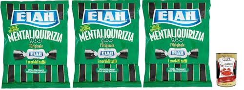 Elah Mentaliqurizia, novecento, caramella Toffee Süßigkeiten, Pyperite Mint und Lakritze, bonbons, lollies 3x 150g + Italian Gourmet polpa 400g Elah Mentaliqurizia, novecento, caramella Toffee Süßigkeiten, Pyperite Mint und Lakritze, bonbons, lollies 3x 150g + Italian Gourmet polpa 400g von Italian Gourmet E.R.