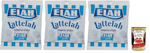 Elah caramelle Lattelah, Süßigkeiten Milchbonbons gefüllt mit Milch und Magerjoghurt 3x 100g + Italian Gourmet polpa 400g Elah caramelle Lattelah, Süßigkeiten Milchbonbons gefüllt mit Milch und Magerjoghurt 3x 100g + Italian Gourmet polpa 400g von Italian Gourmet E.R.
