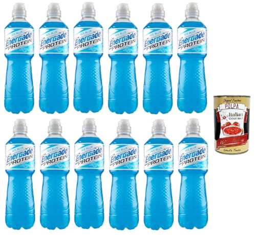 Energade Protein Ice Blue Flavour P&P, mit Noten von Himbeere und Brombeere, alkoholfreies Getränk mit Proteinen, Mineralsalzen und Zucker, 12x 750ml + Italian Gourmet polpa 400g Energade Protein Ice Blue Flavour P&P, mit Noten von Himbeere und Brombeere, alkoholfreies Getränk mit Proteinen, Mineralsalzen und Zucker, 12x 750ml + Italian Gourmet polpa 400g von Italian Gourmet E.R.