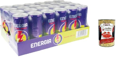 Energia Power Drink Kohlensäurehaltiges Getränk mit Taurin und 6 Vitaminen 24x250 ml+ Italian Gourmet Polpa 400g Energia Power Drink Kohlensäurehaltiges Getränk mit Taurin und 6 Vitaminen 24x250 ml+ Italian Gourmet Polpa 400g von Italian Gourmet E.R.