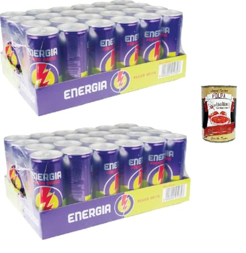 Energia Power Drink Kohlensäurehaltiges Getränk mit Taurin und 6 Vitaminen 48x250 ml+ Italian Gourmet Polpa 400g Energia Power Drink Kohlensäurehaltiges Getränk mit Taurin und 6 Vitaminen 48x250 ml+ Italian Gourmet Polpa 400g von Italian Gourmet E.R.