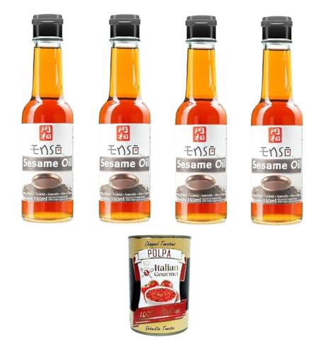 Enso Olio di Sesamo Sesamöl 4x150ml + Italian Gourmet Polpa di Pomodoro 400g Enso Olio di Sesamo Sesamöl 4x150ml + Italian Gourmet Polpa di Pomodoro 400g von Italian Gourmet E.R.