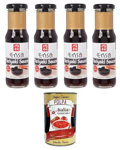 Enso Salsa Teriyaki Sauce cuisine 4x150ml + Italian Gourmet Polpa di Pomodoro 400g Enso Salsa Teriyaki Sauce cuisine 4x150ml + Italian Gourmet Polpa di Pomodoro 400g von Italian Gourmet E.R.