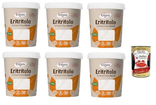 Eridania Eritritolo, Dolcificante di Origine Naturale, Sostituto dello Zucchero, Erythritol, Süßstoff natürlichen Ursprungs, Zuckerersatz, 6x270gr + Italian Gourmet polpa 400g Eridania Eritritolo, Dolcificante di Origine Naturale, Sostituto dello Zucchero, Erythritol, Süßstoff natürlichen Ursprungs, Zuckerersatz, 6x270gr + Italian Gourmet polpa 400g von Italian Gourmet E.R.