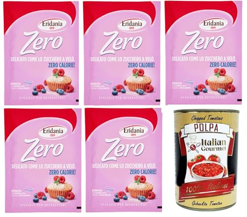 Eridania Zero Delicato Come lo Zucchero a Velo Zero Delicate Like Puderzucker 5x80 g+ Italian Gourmet polpa 400g Eridania Zero Delicato Come lo Zucchero a Velo Zero Delicate Like Puderzucker 5x80 g+ Italian Gourmet polpa 400g von Italian Gourmet E.R.
