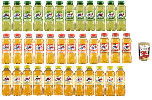 Estathe Eistee Testpaket, The' Verde, limone e pesca, Tee erfrischend PET 36x 400ml mit Tee Aufguss in natürlichem Mineralwasser, green iced tea + Italian Gourmet polpa 400g Estathe Eistee Testpaket, The' Verde, limone e pesca, Tee erfrischend PET 36x 400ml mit Tee Aufguss in natürlichem Mineralwasser, green iced tea + Italian Gourmet polpa 400g von Italian Gourmet E.R.