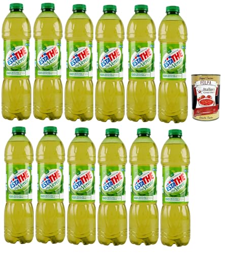 Estathe Eistee The' Verde grüner Tee erfrischend PET 12x 1500ml mit Tee Aufguss in natürlichem Mineralwasser, green iced tea + Italian Gourmet polpa 400g Estathe Eistee The' Verde grüner Tee erfrischend PET 12x 1500ml mit Tee Aufguss in natürlichem Mineralwasser, green iced tea + Italian Gourmet polpa 400g von Italian Gourmet E.R.