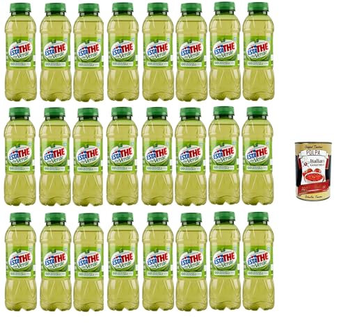 Estathe Eistee The' Verde grüner Tee erfrischend PET 24x 400ml mit Tee Aufguss in natürlichem Mineralwasser, green iced tea + Italian Gourmet polpa 400g Estathe Eistee The' Verde grüner Tee erfrischend PET 24x 400ml mit Tee Aufguss in natürlichem Mineralwasser, green iced tea + Italian Gourmet polpa 400g von Italian Gourmet E.R.