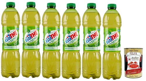 Estathe Eistee The' Verde grüner Tee erfrischend PET 6x 1500ml mit Tee Aufguss in natürlichem Mineralwasser, green iced tea + Italian Gourmet polpa 400g Estathe Eistee The' Verde grüner Tee erfrischend PET 6x 1500ml mit Tee Aufguss in natürlichem Mineralwasser, green iced tea + Italian Gourmet polpa 400g von Italian Gourmet E.R.