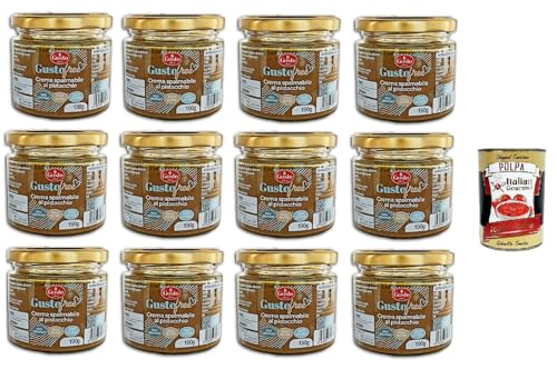 Etna-Gusto Free Pistazienaufstrich GLUTENFREI – LAKTOSEFREI – VEGANES PRODUKT 12x 190gr + Italian Gourmet polpa 400g Etna-Gusto Free Pistazienaufstrich GLUTENFREI – LAKTOSEFREI – VEGANES PRODUKT 12x 190gr + Italian Gourmet polpa 400g von Italian Gourmet E.R.