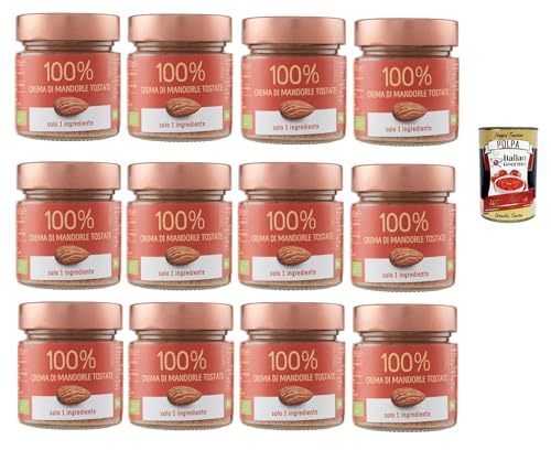 Eurocompany, Crema Spalmabile 100% Di Mandorle tostate, Brotaufstrich creme 100% Geröstete Mandeln, Nur eine Zutat, 12x 175g + Italian Gourmet polpa 400g Eurocompany, Crema Spalmabile 100% Di Mandorle tostate, Brotaufstrich creme 100% Geröstete Mandeln, Nur eine Zutat, 12x 175g + Italian Gourmet polpa 400g von Italian Gourmet E.R.
