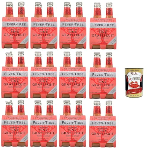 FEVER-TREE Sparkling Pink Grapefruit Mixer, 48x 20cl + Italian Gourmet Polpa 400g von Italian Gourmet E.R.