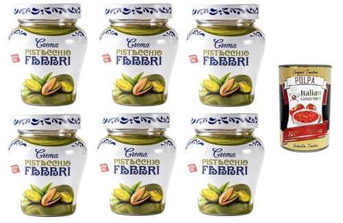 Fabbri Crema Pistacchio senza glutine Glutenfreie Pistaziencreme 6x200gr + Italian Gourmet polpa 400g Fabbri Crema Pistacchio senza glutine Glutenfreie Pistaziencreme 6x200gr + Italian Gourmet polpa 400g von Italian Gourmet E.R.