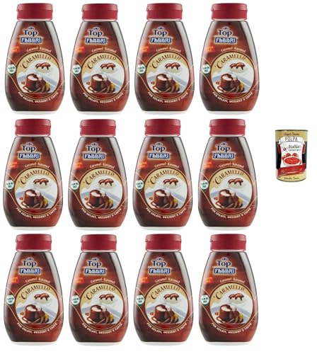 Fabbri Topping Caramello süße Karamellsauce für Eis, Desserts und Kaffee 12x 225g Gluten-frei gebrauchsfertige Sauce dessertsaucen + Italian Gourmet polpa 400g Fabbri Topping Caramello süße Karamellsauce für Eis, Desserts und Kaffee 12x 225g Gluten-frei gebrauchsfertige Sauce dessertsaucen + Italian Gourmet polpa 400g von Italian Gourmet E.R.