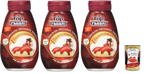 Fabbri Topping sauce Frutti di bosco, Beeren für Eis, Desserts und Kaffee 3x 225g Gluten-frei gebrauchsfertige Sauce + Italian Gourmet polpa 400g Fabbri Topping sauce Frutti di bosco, Beeren für Eis, Desserts und Kaffee 3x 225g Gluten-frei gebrauchsfertige Sauce + Italian Gourmet polpa 400g von Italian Gourmet E.R.