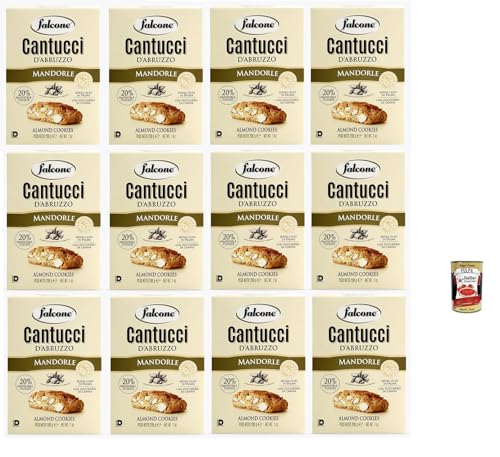 Falcone Cantucci alla Mandorla, Mandelgebäck aus Italien, Keks mit Mandeln, insgesamt Gebäckstücke, 12x 200g + Italian Gourmet polpa 400g Falcone Cantucci alla Mandorla, Mandelgebäck aus Italien, Keks mit Mandeln, insgesamt Gebäckstücke, 12x 200g + Italian Gourmet polpa 400g von Italian Gourmet E.R.
