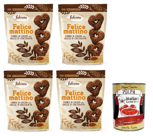 Falcone-Cuore di Cacao con gocce di cioccolato Kakaoherz mit Schokoladenstückchen 4x500gr + Italian Gourmet polpa 400g Falcone-Cuore di Cacao con gocce di cioccolato Kakaoherz mit Schokoladenstückchen 4x500gr + Italian Gourmet polpa 400g von Italian Gourmet E.R.