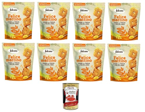 Falcone- Felice Mattino Frollini Rombi con Farina e Fiocchi di Mais Lozenge Shortbread mit Mehl und Cornflakes 8x500gr + Italian Gourmet polpa 400g Falcone- Felice Mattino Frollini Rombi con Farina e Fiocchi di Mais Lozenge Shortbread mit Mehl und Cornflakes 8x500gr + Italian Gourmet polpa 400g von Italian Gourmet E.R.