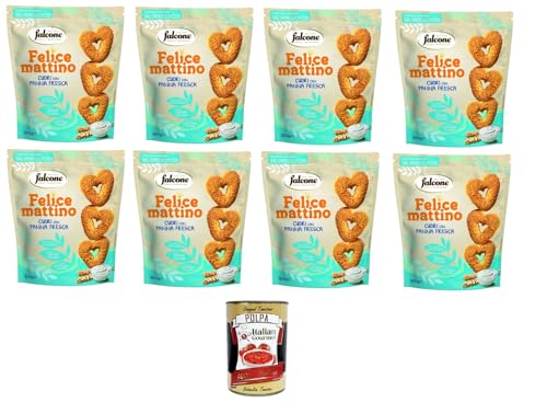 Falcone- Felice Mattino Frollini cuori con panna fresca Herzkekse mit frischer Sahne 8x500gr + Italian Gourmet polpa 400g Falcone- Felice Mattino Frollini cuori con panna fresca Herzkekse mit frischer Sahne 8x500gr + Italian Gourmet polpa 400g von Italian Gourmet E.R.