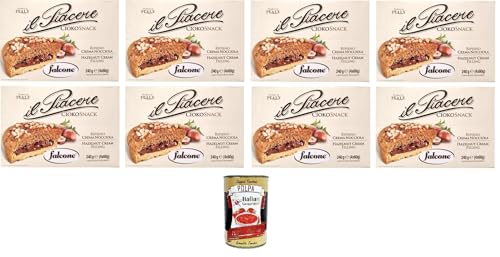 Falcone Il Piacere Ciokosnack Tortine ripiene di Crema alla Nocciola Die Genusstörtchen gefüllt mit Haselnusscreme 8x 240gr + Italian Gourmet Polpa di Pomodoro 400g Dose Falcone Il Piacere Ciokosnack Tortine ripiene di Crema alla Nocciola Die Genusstörtchen gefüllt mit Haselnusscreme 8x 240gr + Italian Gourmet Polpa di Pomodoro 400g Dose von Italian Gourmet E.R.