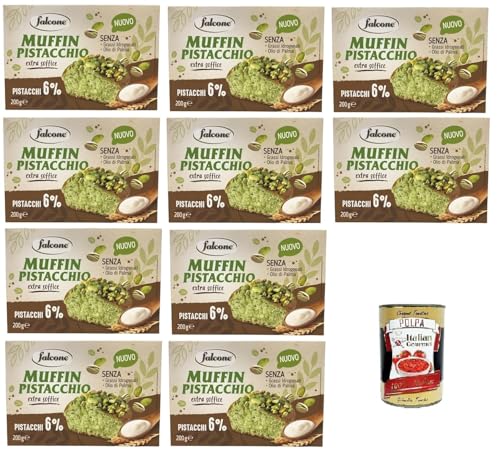 Falcone Muffin Pistacchio Pistazien-Muffin 10x200gr + Italian Gourmet polpa 400g Falcone Muffin Pistacchio Pistazien-Muffin 10x200gr + Italian Gourmet polpa 400g von Italian Gourmet E.R.