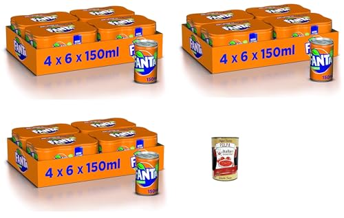 Fanta Original Taste - 72x 150 ml Dosen mit italienischem Orangensaft, ohne Konservierungsmittel, 100% recycelbare, erfrischender Geschmack, funkelnde Erfrischungsgetränk + Italian Gourmet polpa 400g Fanta Original Taste - 72x 150 ml Dosen mit italienischem Orangensaft, ohne Konservierungsmittel, 100% recycelbare, erfrischender Geschmack, funkelnde Erfrischungsgetränk + Italian Gourmet polpa 400g von Italian Gourmet E.R.