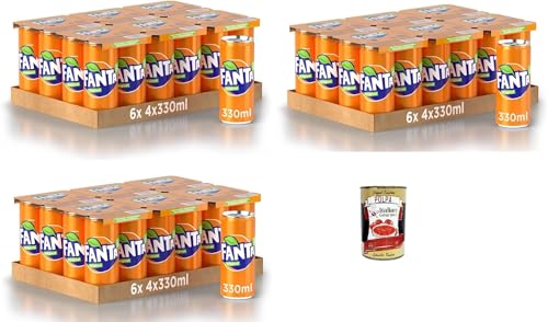 Fanta Original Taste - 72x 330ml Dosen mit italienischem Orangensaft, ohne Konservierungsmittel, 100% recycelbare, erfrischender Geschmack, funkelnde Erfrischungsgetränk + Italian Gourmet polpa 400g Fanta Original Taste - 72x 330ml Dosen mit italienischem Orangensaft, ohne Konservierungsmittel, 100% recycelbare, erfrischender Geschmack, funkelnde Erfrischungsgetränk + Italian Gourmet polpa 400g von Italian Gourmet E.R.