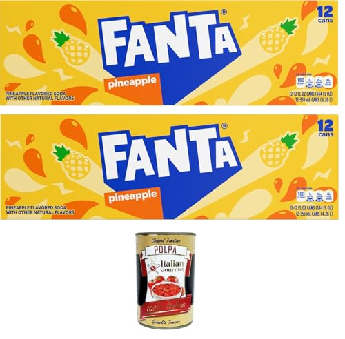 Fanta Pineapple, bevanda all'ananas Ananasgetränk 24x 355 ml+ Italian Gourmet polpa 400g Fanta Pineapple, bevanda all'ananas Ananasgetränk 24x 355 ml+ Italian Gourmet polpa 400g von Italian Gourmet E.R.
