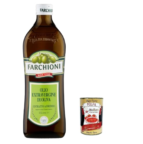 Farchioni Extra vergine di oliva Classico Extra Natives nativ Olive Olivenöl 1000ml olio vergine oliva 1lt + Italian Gourmet polpa 400g Farchioni Extra vergine di oliva Classico Extra Natives nativ Olive Olivenöl 1000ml olio vergine oliva 1lt + Italian Gourmet polpa 400g von Italian Gourmet E.R.